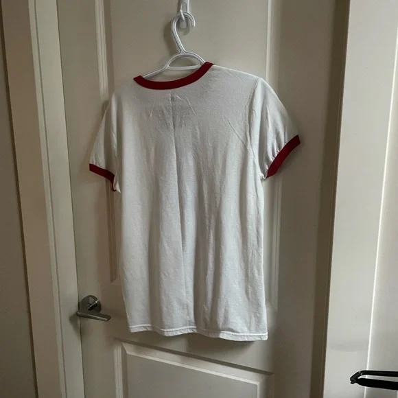 Disney Dumbo Timothy Q. Mouse White Red Ringer T-Shirt “Gab, Gab, Gab” - Picture 2 of 6